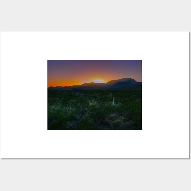 Guadalupe Mountains National Park Sunset Wall Art by StonePics